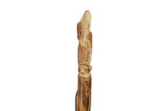 Walking Stick with Wolf Carving – Coyote – HardWood – Strong – Made in USA