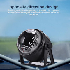 Car Compass Marine Dash Mount, LED Boat Compasses with Adjustable Mounting Brack