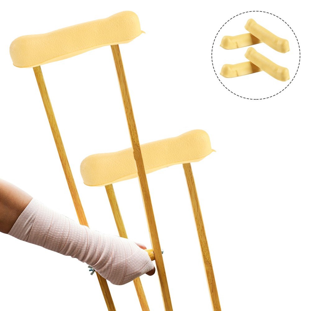 4 Pcs Axillary Crutch Accessories Replacement Pads Cushions Armpits