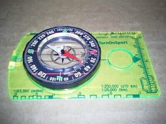 TurnOnSport Orienteering Hiking Backpacking Compass. Working. VGC