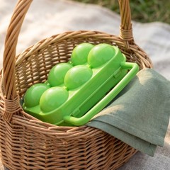 2 Pcs Portable Egg Container Plastic Carrier for Travel Camping Storage
