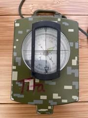 Military Lensatic Compass Camouflage Sighting Compass w/ Lanyard