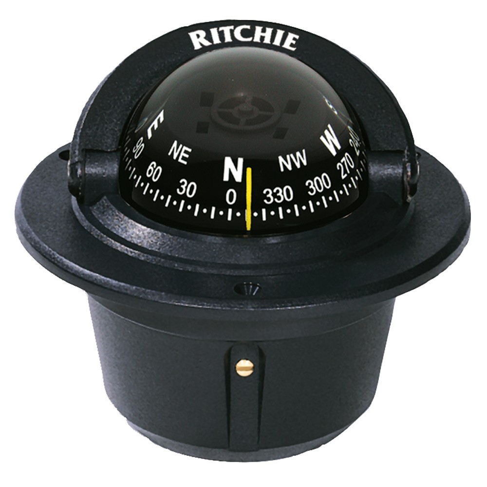 Ritchie F-50 Explorer Compass – Flush Mount – Black F-50 UPC 010342160003