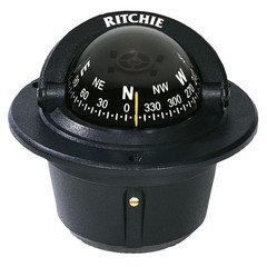 Ritchie F-50 Explorer Compass – Flush Mount – Black F-50 UPC 010342160003