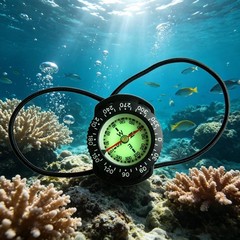 Bungee Compass Side Reading Outdoor Gear Strong Attractive for Divers