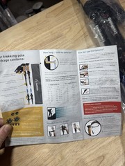 Trekking Poles Lightweight Collapsible Hiking Poles for Backpacking Gear Pair
