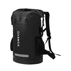 Waterproof Roll Top Kayak Dry Backpack, Floating Outdoor Dry Sack 35L Black