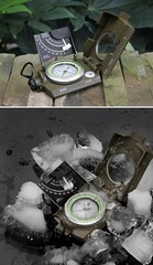 NEW Outdoor Survival Military Compass Waterproof Camping Navigation Equipment
