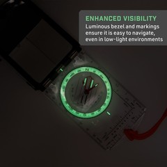 Sun Company ProSight Compass – Sighting Map Compass with Adjustable Declination