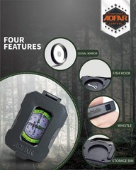 Lensatic Sighting Military Compass Af4090 Aluminum Alloy Material Is Lighter Fun