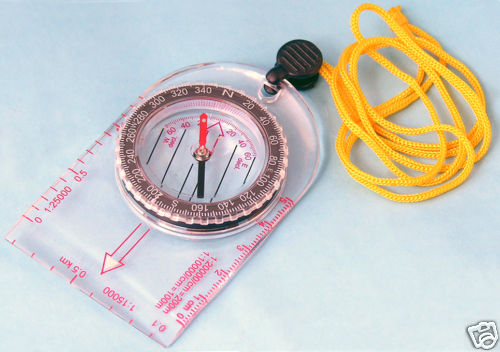 Compass w/ Lanyard Clear Acrylic Baseplate 4 Boy Scout