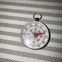 Vintage Metal Pocket Size Novelty Compass