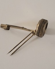 2 Vintage Tru Nord Brass Compensated Compass Safety Clip