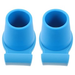 2Pcs Anti-Skid Walker Ski Glides Blue Nylon Tpr for Seniors Outdoor Use