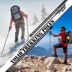 Tactical Walking Stick 15 in 1 Hiking Pole Adjustable 32-53 Inches Camping