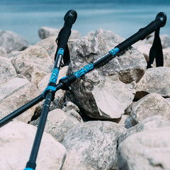 Strider X Carbon Fiber Trekking Poles – Adjustable Lightweight Hiking Poles with