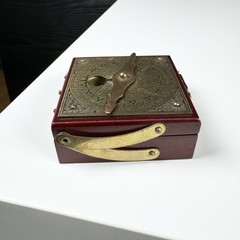 🔶RARE Vintage Antique Solar Calendar Pocket Compass : Villa Alcor Made In Spain