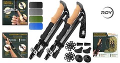 Lightweight Adjustable Aluminum Trekking Poles – Perfect for Hiking & Travel