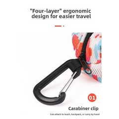 Lightweight Camping Storage Bag Dispenser with Zipper for Backpack 9×4.5×5.5cm