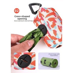 Lightweight Camping Storage Bag Dispenser with Zipper for Backpack 9×4.5×5.5cm