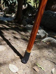 SE 60-Inch Natural Wood Walking Stick with Root Head & Steel Tip – 60″, Brown