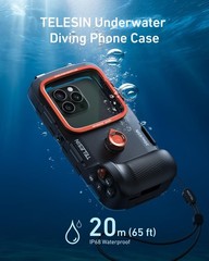 TELESIN Universal Underwater Phone Case for Snorkeling and Diving Waterproof …