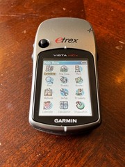 Garmin eTrex Vista HCx Personal Navigator Handheld GPS with accessories