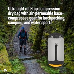 Sea to Summit eVac Ultra-Lightweight Compression Dry Bag, Atoll Blue 3 Liter