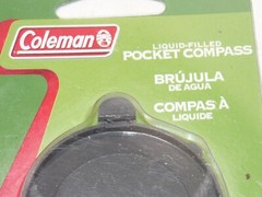 Coleman Liquid-Filled Pocket Compass Model 814A650T, NIP