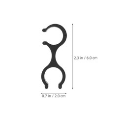 40Pcs Hiking Pole Clips Lightweight Plastic Buckle Quick Adjust Double Rod Clamp