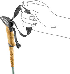 Leki Makalu Lite Compact Trekking Poles Hiking Poles Aluminium Art. 65621082C