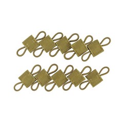 10pack Tactical Molle Ribbon Buckle Binding Retainer for PTT Antenna Stick Pipe