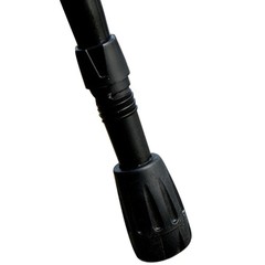 8Pcs Black Rubber Trekking Cane Protectors with Metal Gasket for Hiking Poles