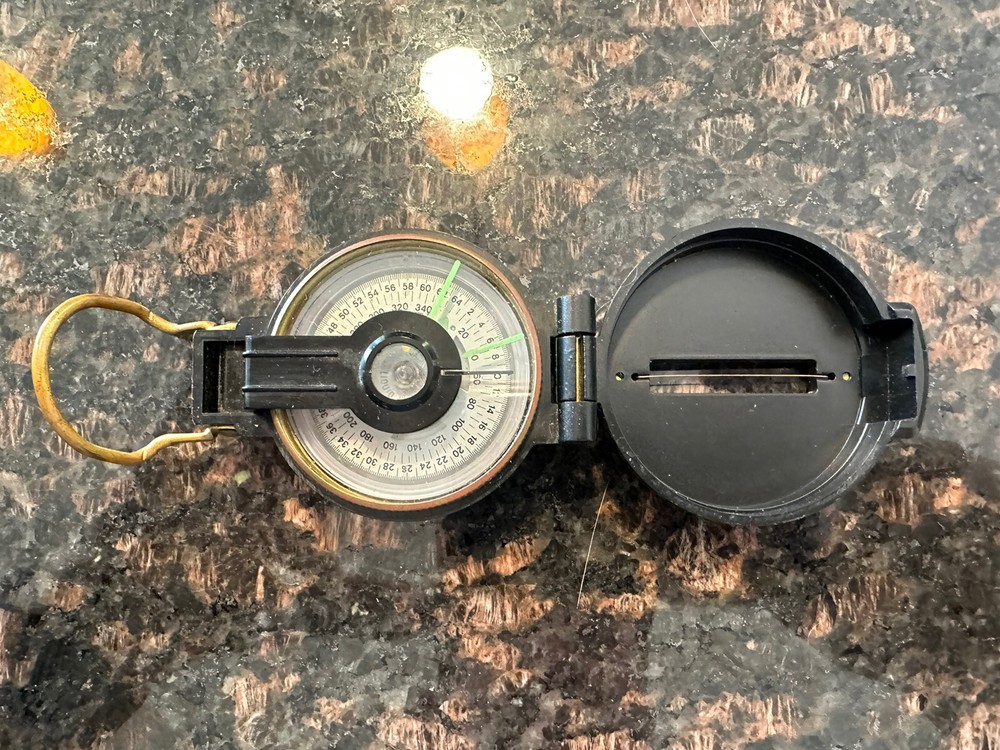 Vintage Engineer Lensatic Precise Liquid Filled Compass Japan
