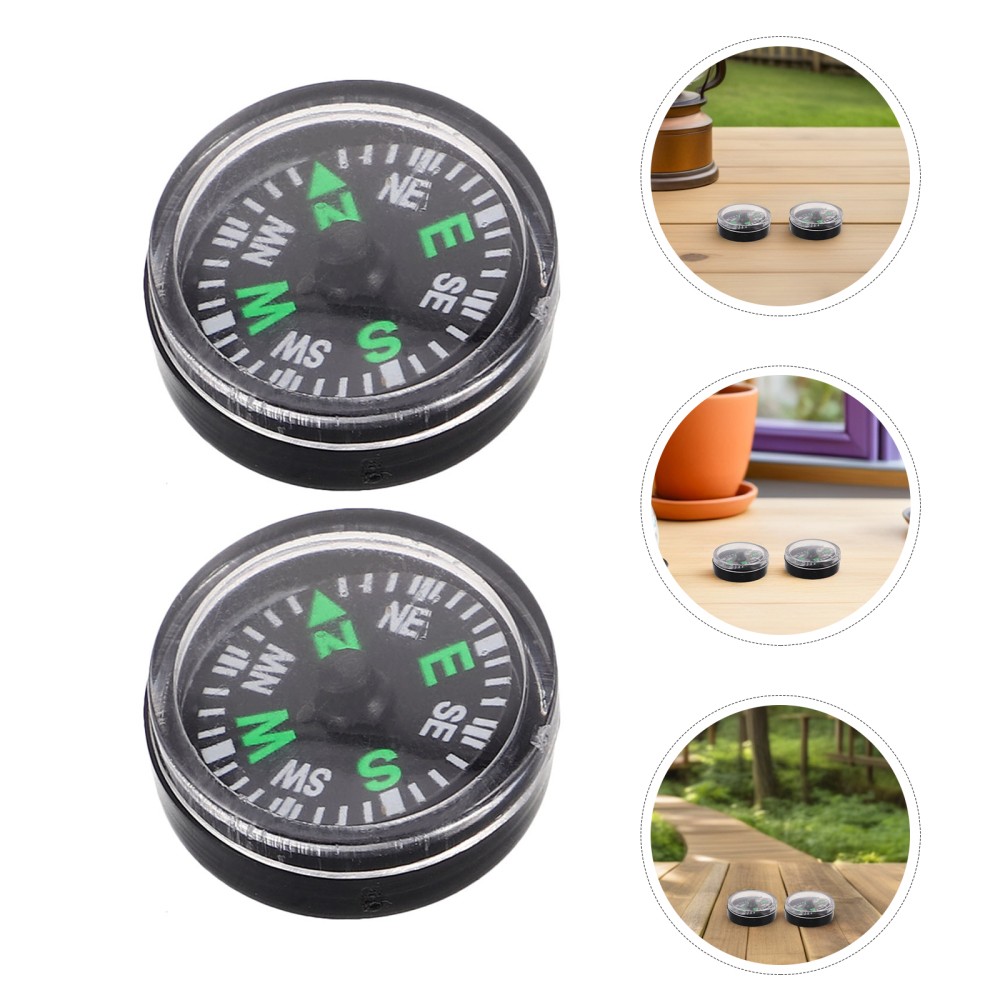20Pcs Small Reusable Pocket Compass Lightweight Outdoor Hiking Camping Gear
