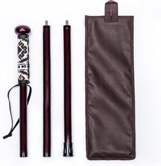 3pc Detachable Hardwood Hiking Stick with Compass – 48