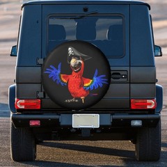 Parrot Pirate Spare Tire Cover Waterproof Sun Protection Fit for Trailers, Rv…
