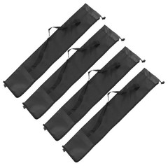4Pcs Walking Stick Storage Bag Black Oxford Cloth Multipurpose Outdoor Use