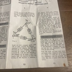 Vintage Silva Ranger Model Compass Instruction Manual Pamphlet