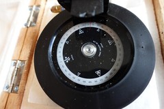 Handheld Compass Alidade by CARAC Industry Co. Ltd. Japan with wood box