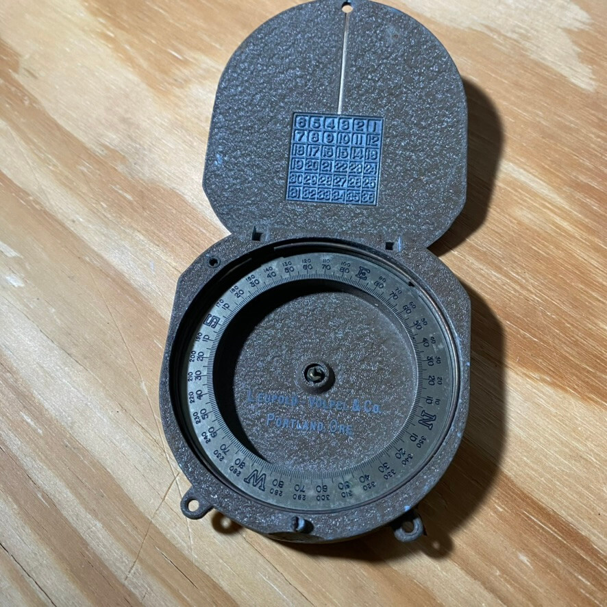 Vintage Leupold Volpel & Co. Forester Compass As-is For parts or repair