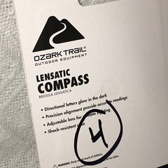 Ozark Trail Lensatic Compass, Black, Model 5013 Brand New In Package