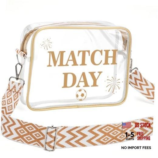 Clear Bag for Stadium Approved – 9.5″ x 7″ x 2.5″ Small Crossbody Purse