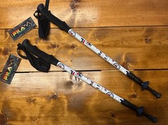 NWT X2 One Pair FILA Anti-shock Hiking Walking Trekking Sticks 130cm Adjustable