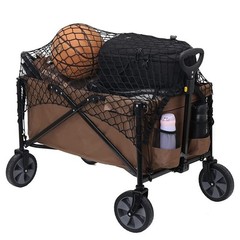 Utility Cart Net 92x74cm Elastic Nylon Mesh with 4 Hooks for Camping Garden