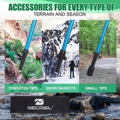 Trekking Poles – Lightweight Collapsible Hiking Poles – Retractable Hiking St…