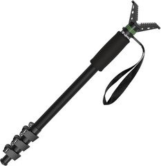 Carbon Fiber Monopod Shooting Stick, Adjustable Height, 4-Section, Portable