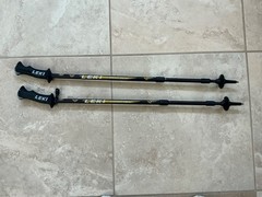 LEKI Macalu Ultralite Titanium Trekking Poles Pre Owned Good Condition