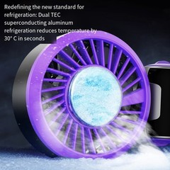Rechargeable Handheld Fan 2400mAh Battery USB Charging 100 Speed Options