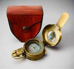 Vintage Nautical Solid Brass WWII Military Marine Pocket Compass Gift Occasions